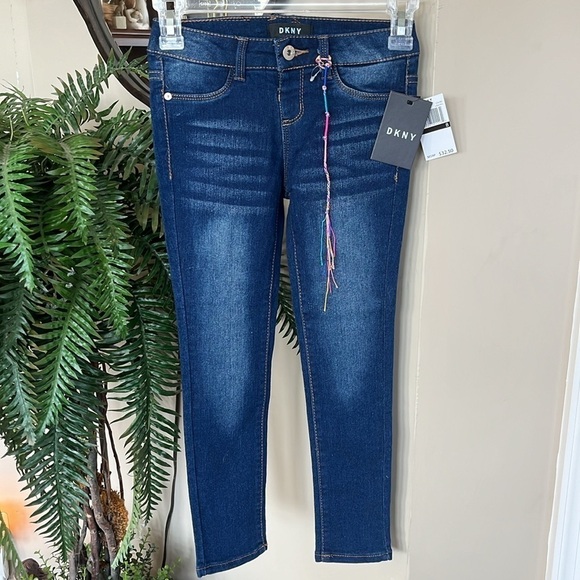 Brand New DKNY Girls Skinny Jeans Laguna Blue Ankle Length Stretch - Picture 16 of 16